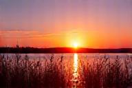 Sunset over Lake Neusiedl, Burgenland