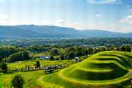 Picturesque rolling vineyards in Styria